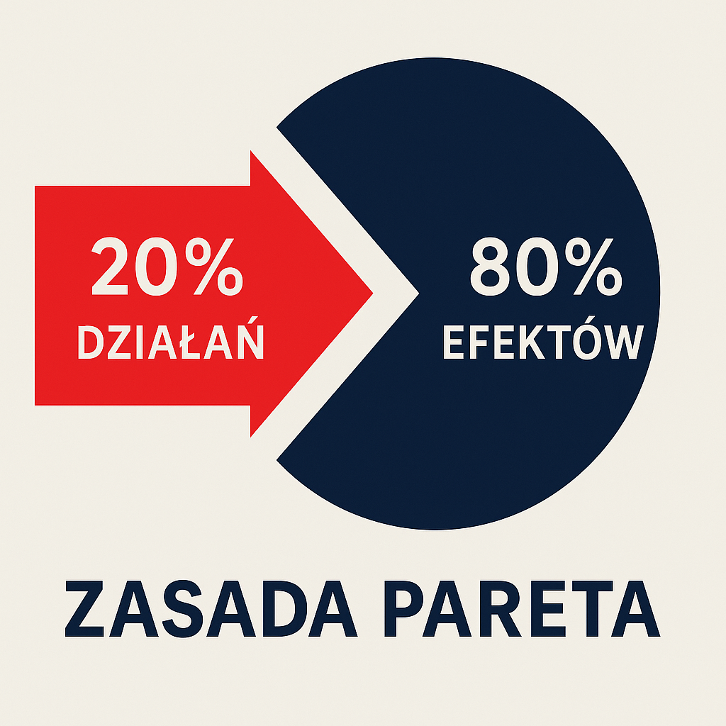 Zasada Pareta – 80% efektów z 20% działań – sekret skutecznych projektów